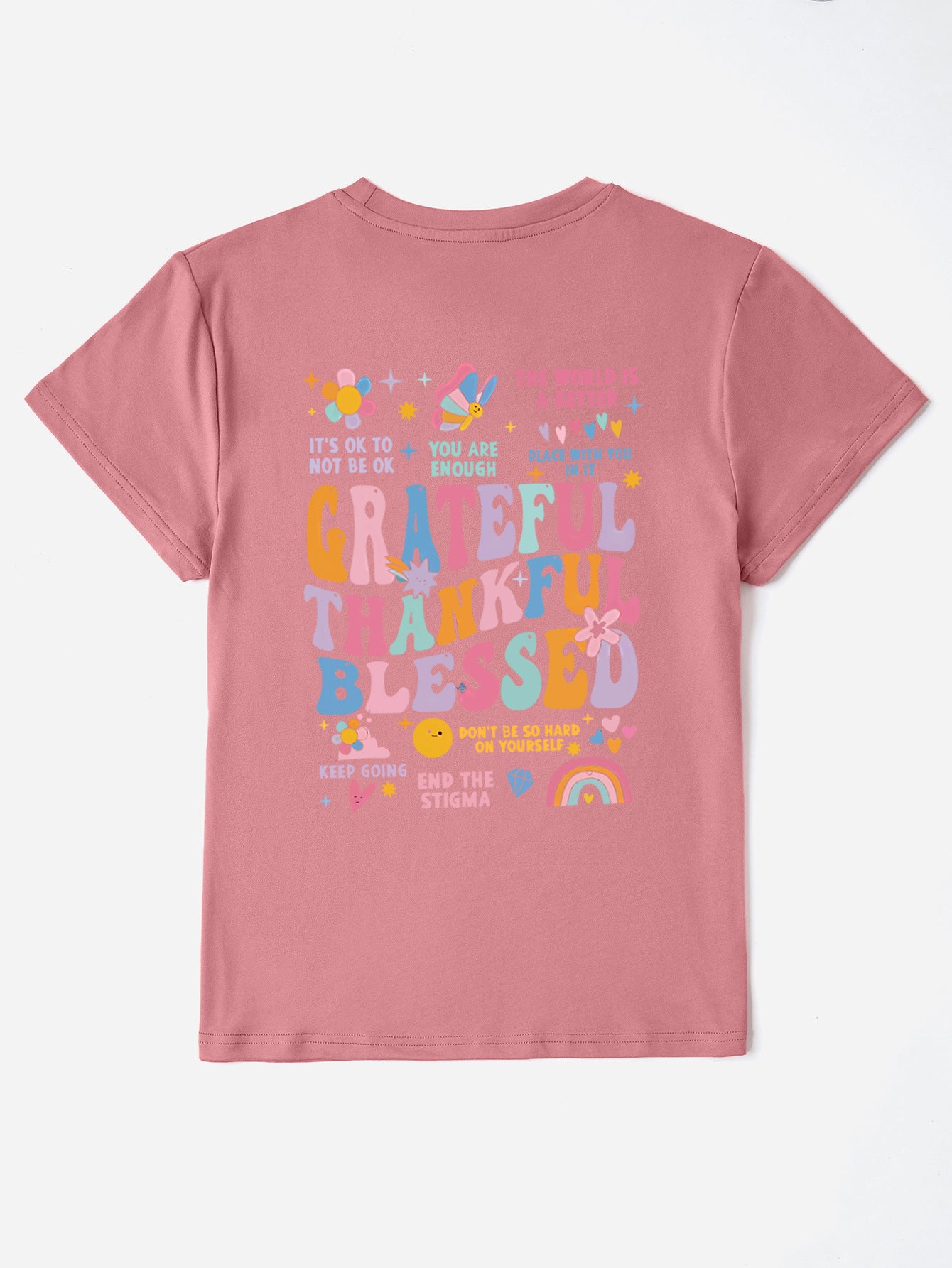 Grateful Thankful Graphic T Shirt