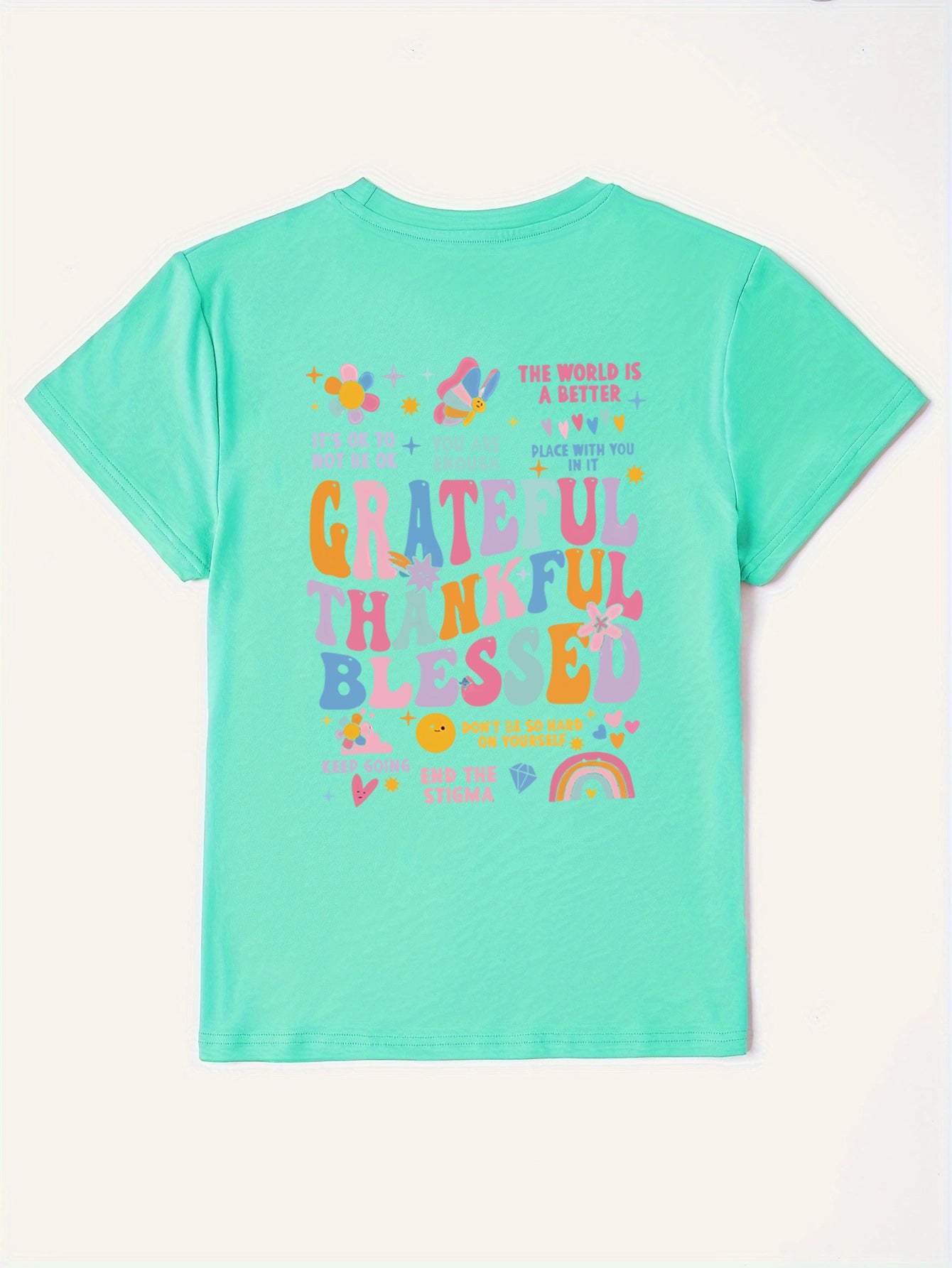 Grateful Thankful Graphic T Shirt