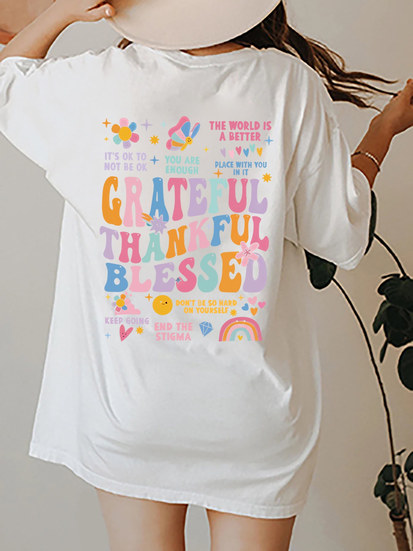 Grateful Thankful Graphic T Shirt